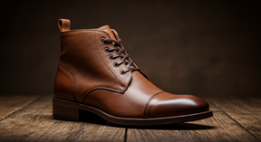 Bota Cano Médio Premium em Couro Masculino